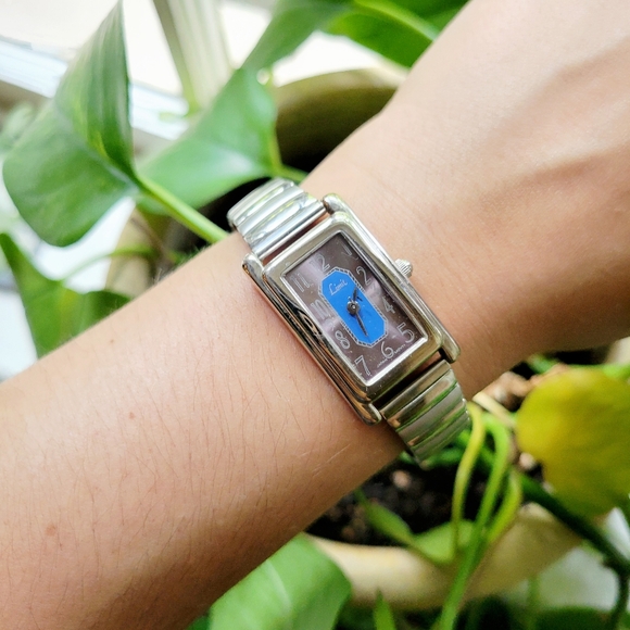 Vintage Limit Silver & Blue Stretch Watch - Picture 4 of 8